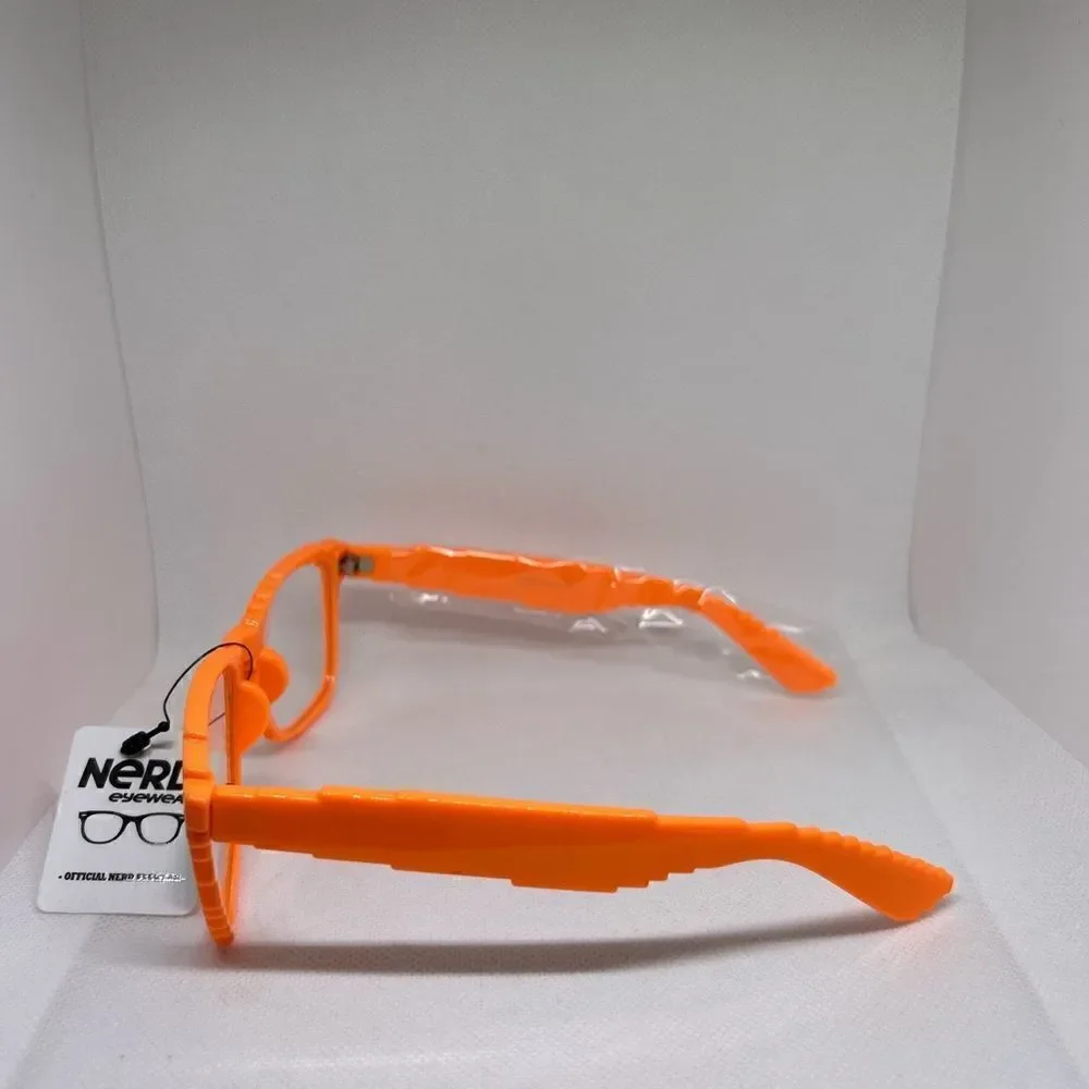 Nerd Pixilated Pixel Neon Orange Unisex Sunglasses